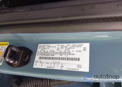 2023 Ford F-150 Xl из США, поврежденный, VIN 1FTFW1E58PKF15989